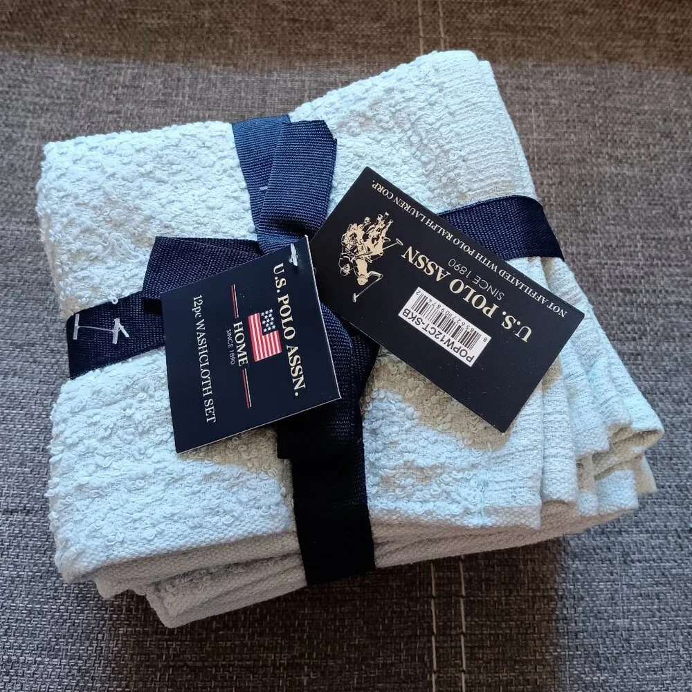 U.S. POLO ASSN. Wash Cloths (12 piece)